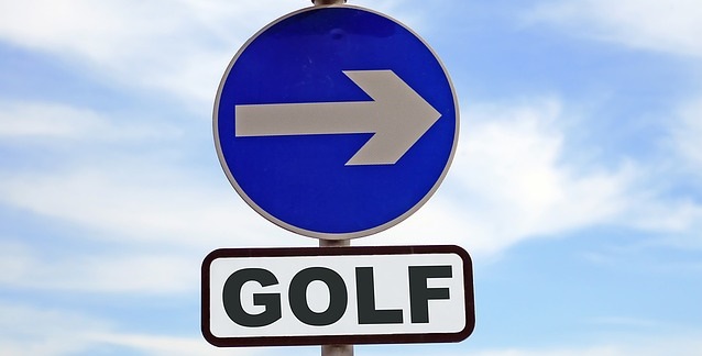 sign for golf