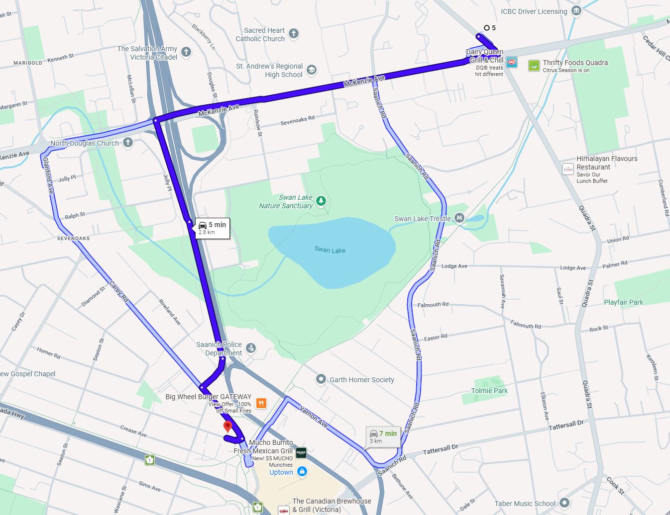Quadra Location Map to new location on Cadillac Street
